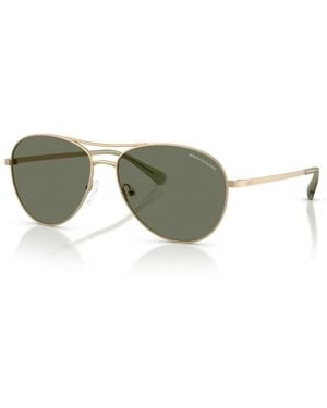 ARMANI EXCHANGE Polarized-aviator Sunglasses Ax2061s - Green