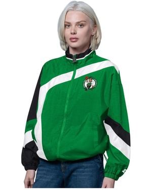 Starter Kelly Green/black Boston Celtics 1st Quarter Full-zip Jacket
