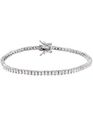 By Adina Eden Classic Tennis Bracelet - Metallic
