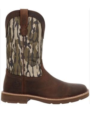 Georgia Boot Core 37 Western 11" Mossy Oak Pull On - Brown