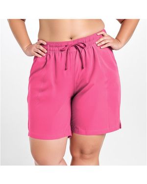 Calypsa Plus Size 7" Board Shorts - Pink