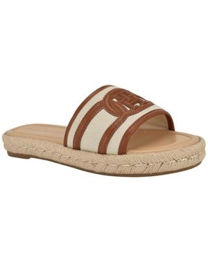 Tommy Hilfiger Hadjea Espadrille Slip-on Flat Sandals - Brown