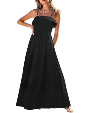 CUPSHE Abundance Maxi Beach Dress - Black
