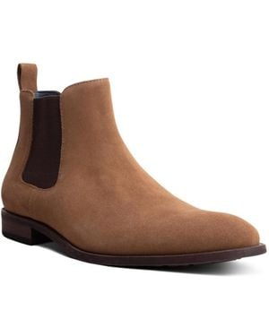 Blake McKay York Dress Casual Suede Chelsea Boots - Brown