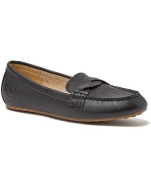 Lands' End Comfort Slip On Leather Loafers - Gray