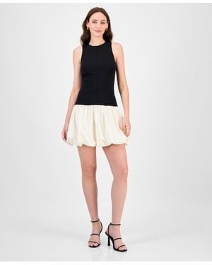 Rachel Roy Lindy Mixed-media Mini Dress - White