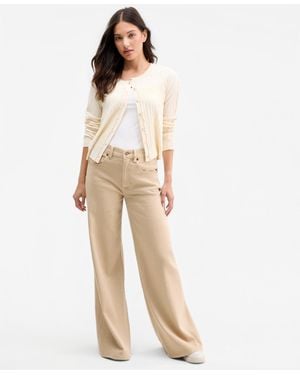 Liverpool Los Angeles Kit High-rise Wide-leg Jeans - Natural