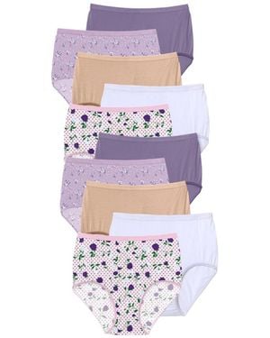 Comfort Choice Full Coverage Cotton Brief 10-pack - White