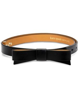 Kate Spade 19mm Bow Belt - Black