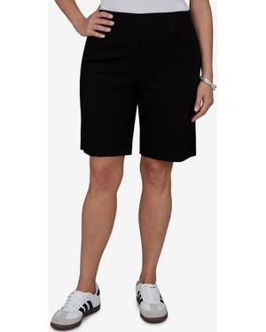 Ruby Rd. Plus Size Soft Hand Twill Shorts - Black