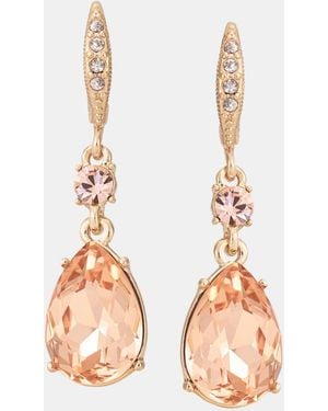 Givenchy Crystal Double Drop Earrings - Pink