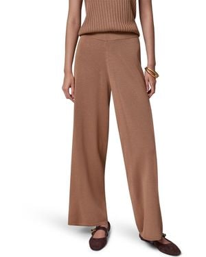 Donna Karan Sequin Wide-leg Pull-on Pants - Brown