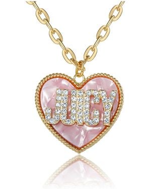 Juicy Couture Juicy Heart Pendant Necklace - Metallic