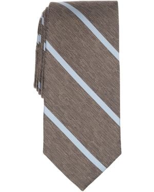 Michael Kors Linen Stripe Tie - Gray