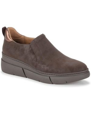 BareTraps Lizett Slip-on Wedge Ankle Booties - Brown