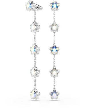 Swarovski Chroma Crystal Star Earrings - White