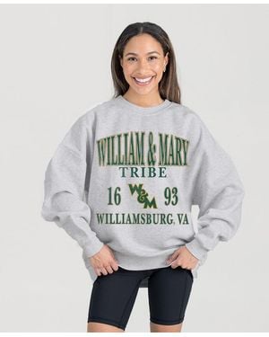 Gameday Couture William Mary Tribe Premium Fleece Pullover Sweatshirt - Gray