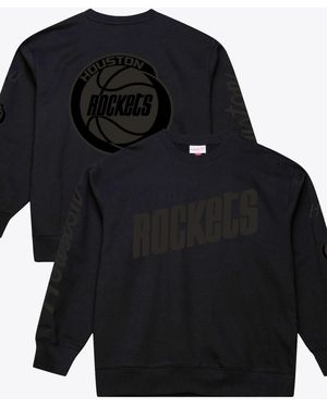 Mitchell & Ness Houston Rockets Phantom Fleece Relaxed-fit Sweatshirt - Black