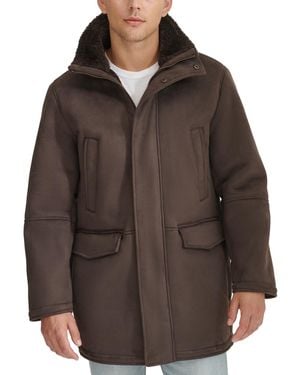 Dockers Faux-shearling Coat - Brown