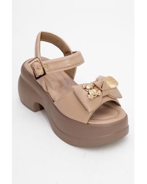 Prologue Shoes Merida Buckle Platform Sandal () - Multicolor