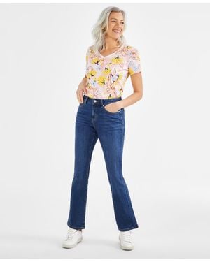 Style & Co. Mid-rise Curvy Bootcut Jeans - Blue