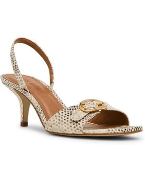 Steve Madden Henrietta Kitten-heel Dress Sandals - Metallic