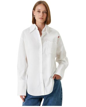 Pcfg Cotton Oversized Shirt - White