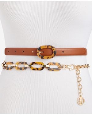 Giani Bernini 2 For 1 Set Resin Chain And Resin Buckle Belt - Multicolor
