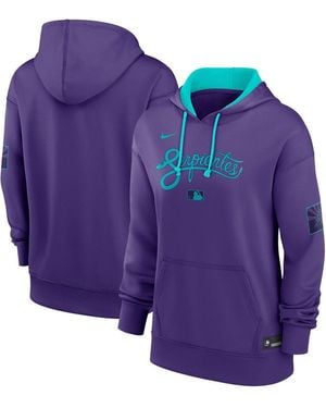 Nike Arizona Diamondbacks 2025 City Connect Authentic Collection Pullover Hoodie - Purple