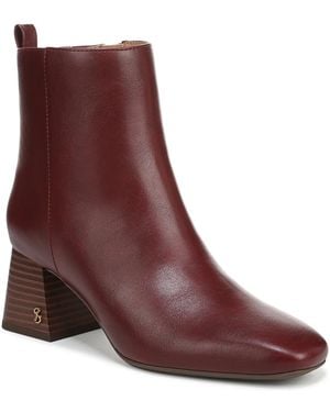 Sam & Libby Yuliana Block Heel Dress Booties - Purple