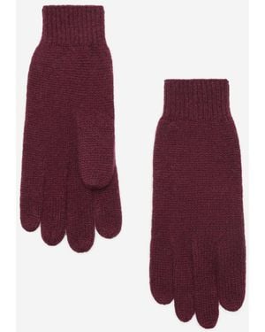 Mango Cashmere Gloves - Purple