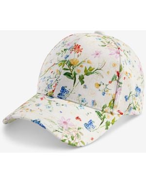 Giani Bernini Floral Logo Printed Baseball Cap - White