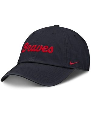 Nike Atlanta Braves Club Adjustable Hat - Blue