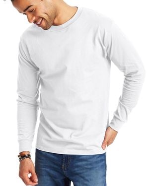 Hanes Beefy-t Long-sleeve T-shirt - Gray