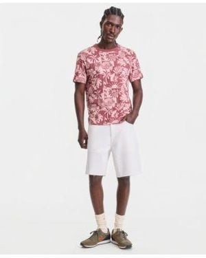 Sun & Stone Sun Stone Cotton Tropical Print T Shirt Relaxed Denim Shorts Macys Exclusive - White