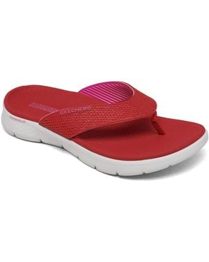 Skechers Go Walk Flex Sandal - Red