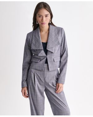 BCBGMAXAZRIA Ruffle-front Blazer - Blue