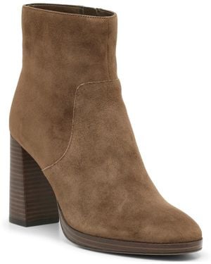 Vince Camuto Laylei Platform Block Heel Booties - Brown