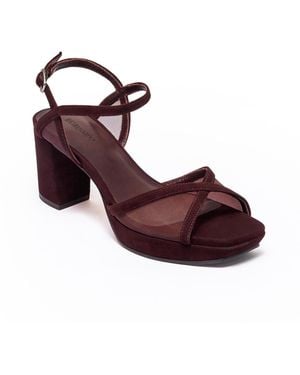 Bernardo Celeste Platform Sandal - Red