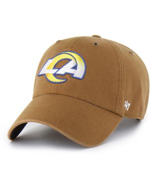 '47 X Carhartt Los Angeles Rams Clean Up Adjustable Hat - Natural