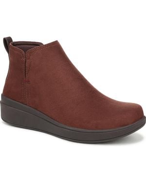 Ryka Lovely Water Repellent Wedge Ankle Booties - Brown