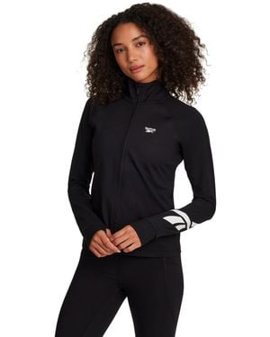 Reebok Long-sleeve Slim-fit Zipper Jacket - Black
