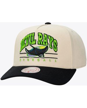 Mitchell & Ness And Tampa Bay Rays Retro Arch Pro Pinch Snapback Hat - Green