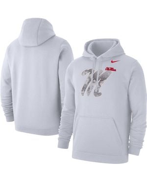 Nike Ole Miss Rebels X Realtree Club Fleece Hoodie - Blue