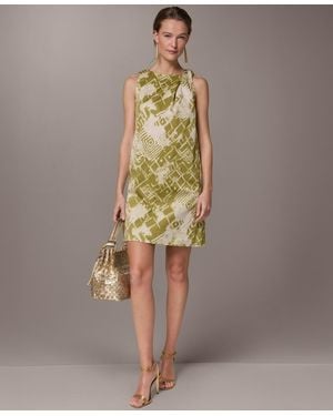 Donna Karan Abstract Print Knee Length Dress - Multicolor