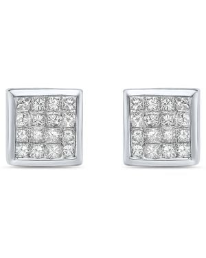 Macy's Diamond Stud Earrings (3/4 Ct. T.w. - Metallic