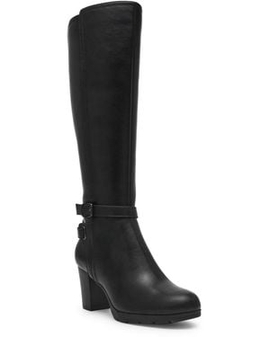 Anne Klein Akrylee Round Toe Boots - Black