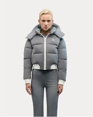 Alpenhaus Pariset Cropped Puffer Bomber - Gray