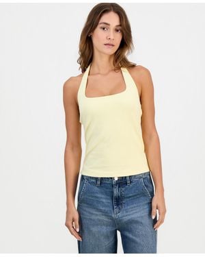 And Now This Second Skin Halter Top - White