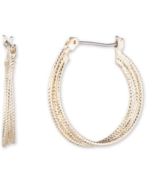 Nine West Medium -tone Hoop Earrings - Metallic